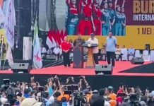 Prabowo di Monas: Janji untuk Buruh, Lawan Kemiskinan, dan Hapus Outsourcing
