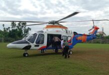 Naik Helikopter Mabes Polri, Bupati Maros Pantau Potensi Bencana di Tengah Anomali Cuaca