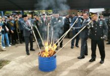 Momen HUT Bhayangkara, Polres Maros Musnahkan Puluhan Barang Bukti Narkoba