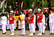 Upacara HUT RI ke-80 di Rujab Gubernur Sulsel Berlangsung Khidmat