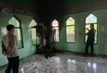 Polisi Selidiki Pembakaran Lemari Penyimpanan Alat Salat di Masjid Syuhada 45 Maros