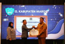 Hebat! Maros Raih Piagam Posbakum 100 Persen Pertama di Sulsel