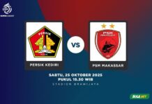 Kickoff Sore Ini! Persik Kediri Tantang PSM Makassar di Stadion Brawijaya