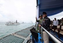 Prabowo Pimpin Inspeksi Armada TNI AL di Teluk Jakarta, 51 Kapal Perang Dikerahkan