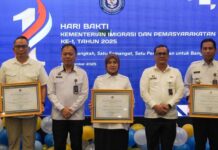 Hari Bakti Kemenimipas, Pemkot Makassar Raih Penghargaan Atas Dukungan Pembinaan Warga Binaan