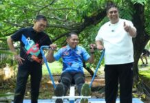 Dampingi Bupati Resmikan Fasilitas Olahraga di Taman Kota, Ketua Komisi I DPRD Maros Ajak Warga Hidup Sehat