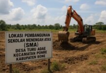 Gubernur Sulsel Tetapkan Lokasi SMA di Turu Adae Bone, Pengadaan Lahan Dimulai 2025