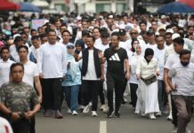 Dihadiri Gubernur Sulsel, Puluhan Ribu Warga Ramaikan Jalan Sehat Hari Jadi Bone ke-696