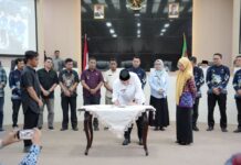 Camat Se-Makassar Teken Komitmen Basmi Sampah, Terapkan Sanitary Landfill di TPA Antang