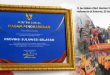 Raih Tagana Award 2026, Pemprov Sulsel Dinilai Paling Konsisten Tangani Bencana