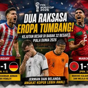 Dua Raksasa Eropa Tersungkur! Paraguay Dan Maroko Ciptakan Kejutan Besar Di Babak 32 Besar Piala Dunia