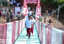Jembatan Garuda Merah Putih Diresmikan, Warga Tompobulu Tak Lagi Menyeberang Sungai dengan Gondola