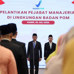 Taruna Ikrar Lantik 58 Pejabat Bpom, Kirim Pesan Tegas: Integritas, Ai, Dan Pelayanan Untuk Rakyat