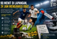 Piala Dunia: 90 Menit di Lapangan, 24 Jam Mengawasi Obat