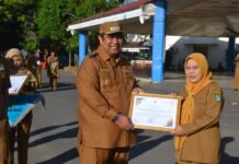 Pemkab Maros Beri Penghargaan OPD Berprestasi di Momen HUT ke 67, BKPSDM Jadi yang Terbaik