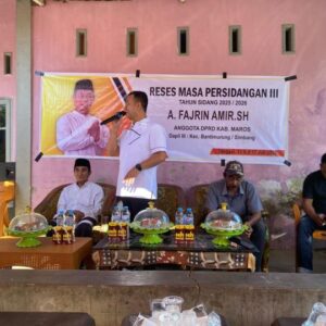Reses Dprd Maros, Fajrin Amir Terima Keluhan Warga Soal Lampu Jalan
