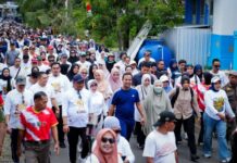 Gubernur Sulsel Bersama Ribuan Warga Ramaikan Jalan Sehat Anti Mager di Luwu