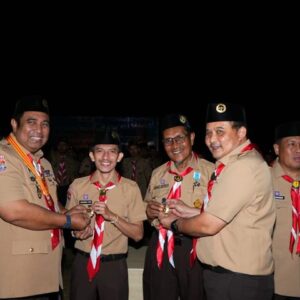 876 Pengurus Pramuka Se-Maros Dilantik Serentak, Terbesar Sepanjang Sejarah Kwarcab