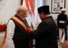Prabowo Beri Bintang RI Adipurna ke PM India, Apresiasi Penguatan Hubungan Strategis Dua Negara