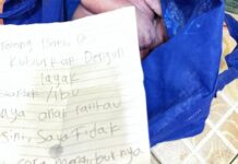 Mayat Bayi Perempuan Baru Lahir Dibuang di Toilet Masjid, di Sampingya Ada Surat