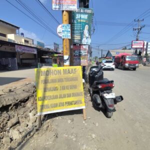 Perbaikan Jalan Moncongloe Maros Dimulai, Arus Ke Daya Berlaku Satu Lajur Hingga 20 Agustus