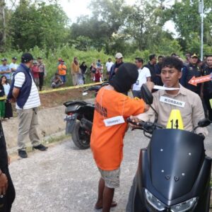 Rekonstruksi Pembunuhan Driver Ojol Di Maros Digelar, Tersangka Peragakan 24 Adegan