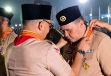Ketua Kwarcab Pramuka Maros Raih Lencana Melati di Arena Jambore Nasional Cibubur