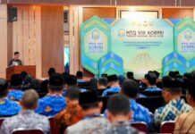Sekda Sulsel Jufri Rahman Hadiri Pelantikan Dewan Hakim MTQ KORPRI Nasional