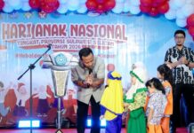 Momen Hari Anak Nasional, Gubernur Sulsel Tekankan Pentingnya Pendampingan Orang Tua