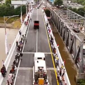 Jembatan Permanen Krueng Tingkeum Dibuka, Arus Logistik Aceh-Sumut Kembali Lancar
