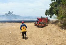 Damkarmat Maros Berhasil Padamkan Kebakaran 4 Hektare Lahan di Tanralili