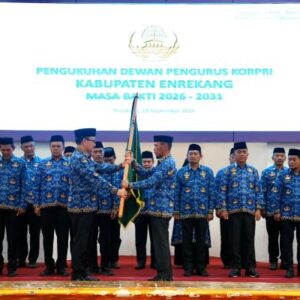 Sekda Sulsel Kukuhkan Pengurus Korpri Enrekang 2026-2031