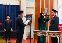 Andi Winarno Dilantik Jadi Pj Sekda Sulsel, Ini Pesan Tegas Andi Sudirman