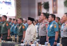 Prabowo Kumpulkan 800 Perwira Tinggi TNI-Polri di Istana